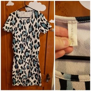 Leopard print maternity dress medium